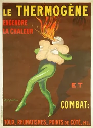 Cartaz publicitário da almofada térmica «Thermogene», 1926